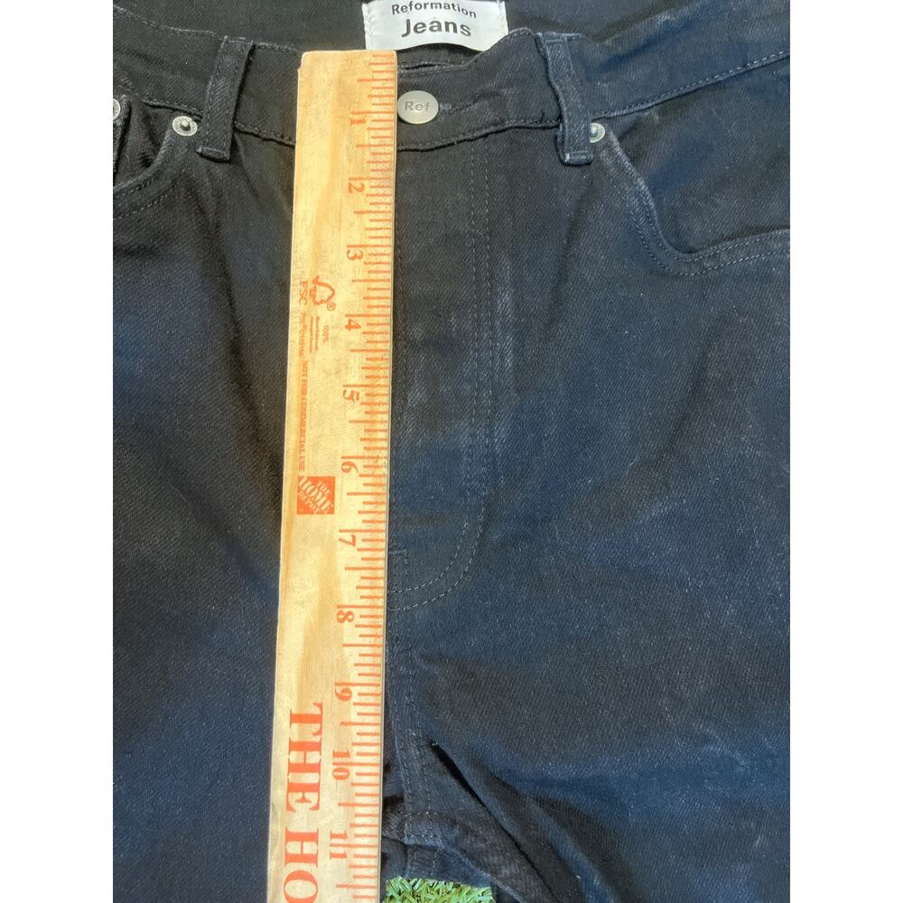 Reformation Women’s  Serena High Skinny Crop Jeans  Black  Stretch Size 28 - Picture 8 of 11